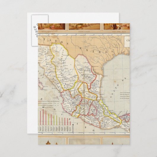 Religieuze Grafiek van Mexico Briefkaart (Voorkant / Achterkant)