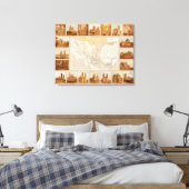 Religieuze Grafiek van Mexico Canvas Afdruk (Insitu (Slaapkamer))