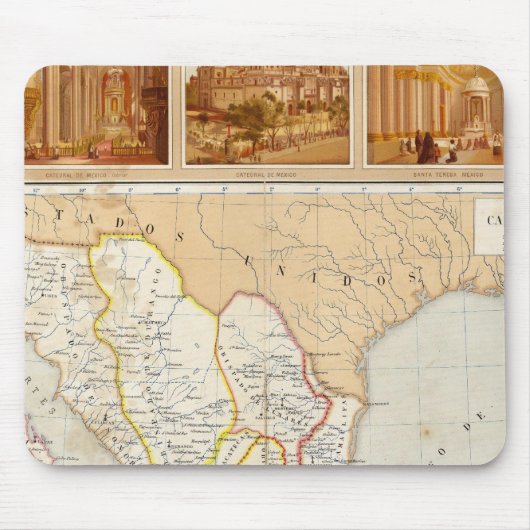 Religieuze Grafiek van Mexico Muismat (Voorkant)