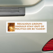 Religieuze groepen bumpersticker (Op auto)