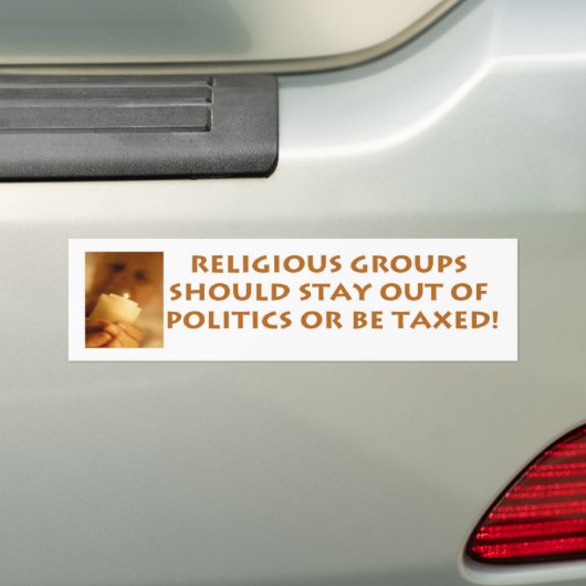 Religieuze groepen bumpersticker (Op auto)