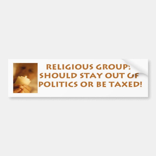 Religieuze groepen bumpersticker (Voorkant)