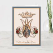 Religieuze Guadalupe Maagd Mary Red Roses Kaart (Voorkant)