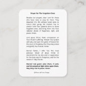 Religieuze Guadalupe Purgatory Prayers Heilige Kaa Plaatskaartje (Achterkant)