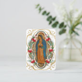 Religieuze Guadalupe Purgatory Prayers Heilige Kaa Plaatskaartje (Staand voorkant)