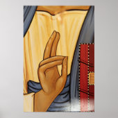 Religieuze hand-signaalkunst poster (Voorkant)