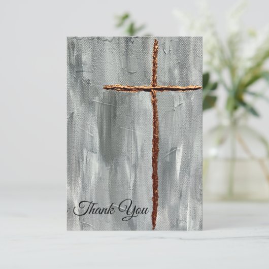 Religieuze Hartelijk dank  Bedankkaart (Staand voorkant)