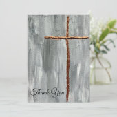 Religieuze Hartelijk dank Feestdagenkaart (Staand voorkant)