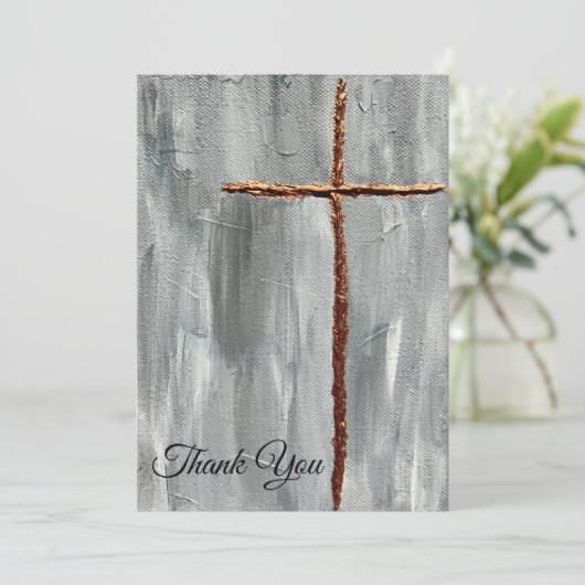 Religieuze Hartelijk dank Feestdagenkaart (Staand voorkant)