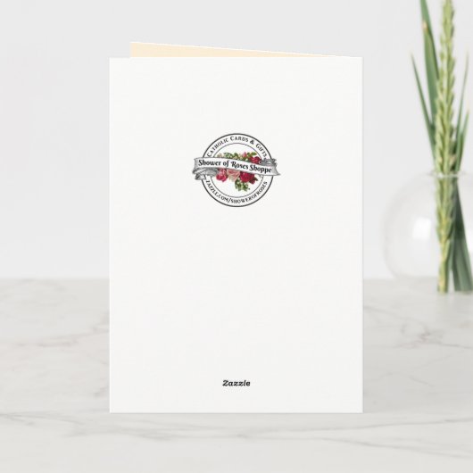  religieuze harten van Jezus Mary & Joseph Kaart (Achterkant)