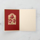 religieuze harten van Jezus Mary & Joseph Kaart (Binnen)