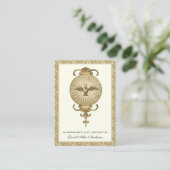 Religieuze heiligdommen Bevestiging Gold Heilige K Informatiekaartje (Staand voorkant)