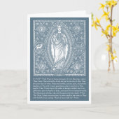 Religieuze Heilige Hart Jesus Katholieke Kaart (Gele Bloem)