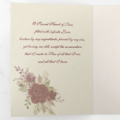 Religieuze Heilige Hart Jesus Prayer  Drieluik Kaart (Binnenzijde eerst)