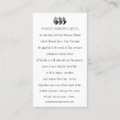 Religieuze heilige hartgebed voor gedepareerde sol plaatskaartje (Achterkant)