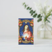 Religieuze heilige hartgebed voor gedepareerde sol plaatskaartje (Staand voorkant)