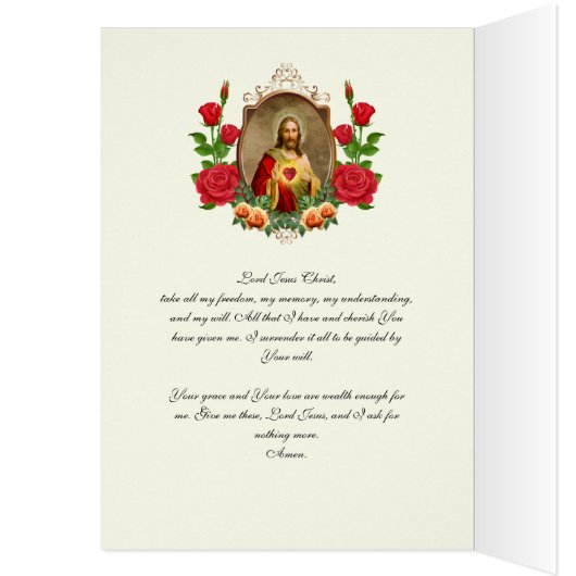 Religieuze Heilige Heart Jezus Katholiek gebed (Binnen (Links))