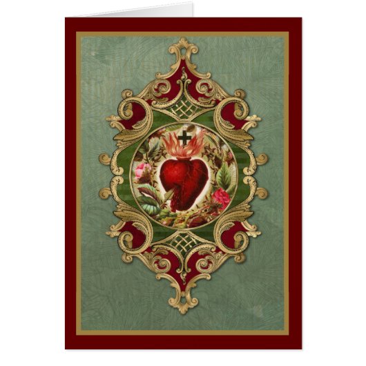 Religieuze Heilige Heart Jezus Katholiek gebed (Voorkant)