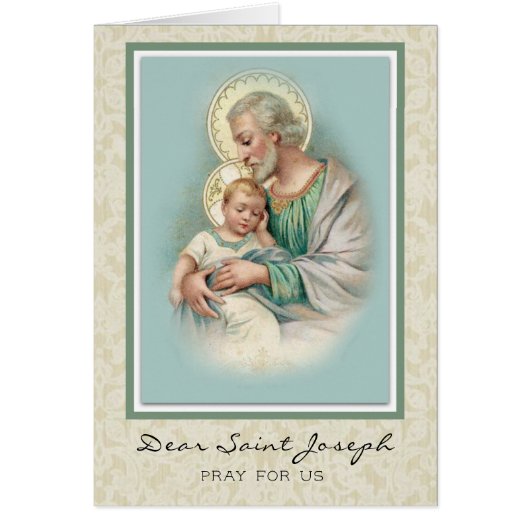 Religieuze Heilige Jozef Baby Jezus (Voorkant)