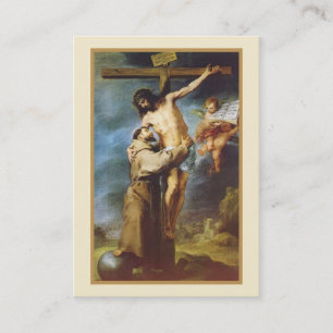 Religieuze Heilige Kaarten van Sint-Franciscus van Visitekaartje
