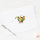 Religieuze Heilige Rozenkrans Gele Rozen Marian Kr Hart Sticker (Envelop)