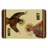 RELIGIEUZE HEILIGEN ANTHONY & FRANCIS VAATWASSER MAGNEET (Horizontaal)