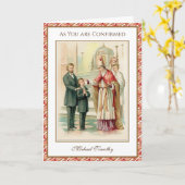 Religieuze heiligschennis Katholieke jongen Kaart (Gele Bloem)