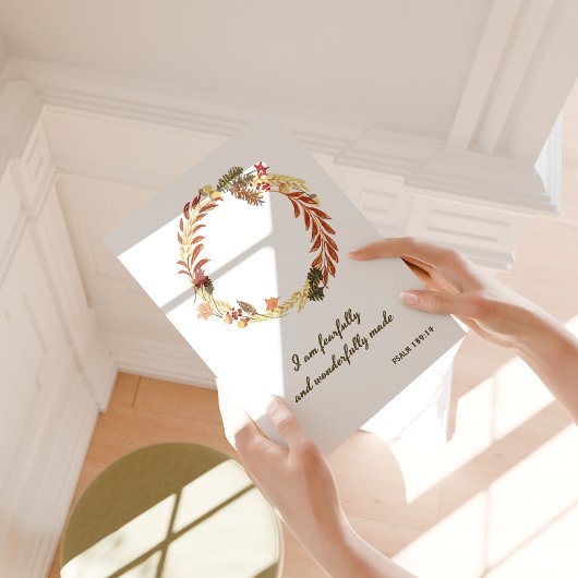 Religieuze herfstmuurprint poster