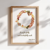 Religieuze herfstmuurprint poster