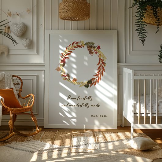 Religieuze herfstmuurprint poster