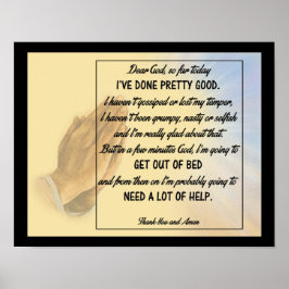 Religieuze Humor - Funny Prayer Poster