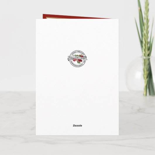 Religieuze Hymne Jezus Hart Alles Brandend Kaart (Achterkant)