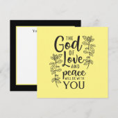 Religieuze inspiratie woordkunst notitiekaartje (Voorkant / Achterkant)