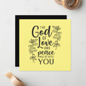 Religieuze inspiratie woordkunst notitiekaartje (Voorkant / Achterkant in situ)