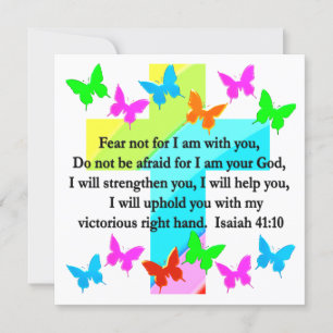 RELIGIEUZE ISAIAH 41:10 SCRIPTURE VERSE KAART