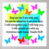 RELIGIEUZE ISAIAH 41:10 SCRIPTURE VERSE POSTER (Voorkant)