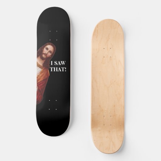 Religieuze Jesus Meme Christelijk Persoonlijk Skateboard (Voorkant)