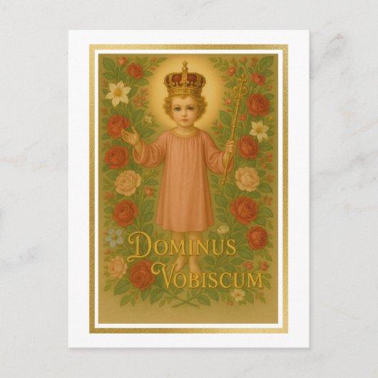 Religieuze Jezus Christus de Katholieke Koning Briefkaart (Voorkant)