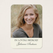 Religieuze Jezus Funeral Memorial Heilige Kaart (Voorkant)