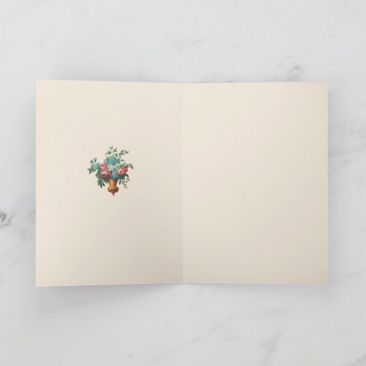 Religieuze Jezus Goede Herder Schrift Bloemen Kaart (Binnen)