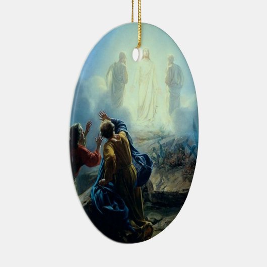 Religieuze Jezus in gedistilleerde vorm schilderve Keramisch Ornament (Rechts)