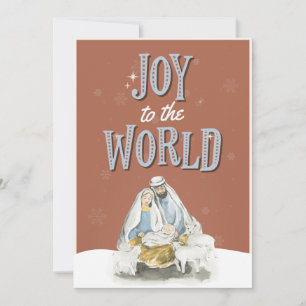 Religieuze Jezus Kerstfamilie Fotokaart Kaart
