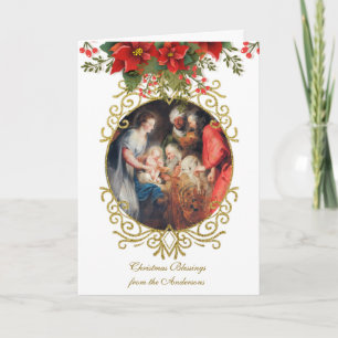 Religieuze Jezus Maagd Maria Jozef Rubens Feestdagen Kaart
