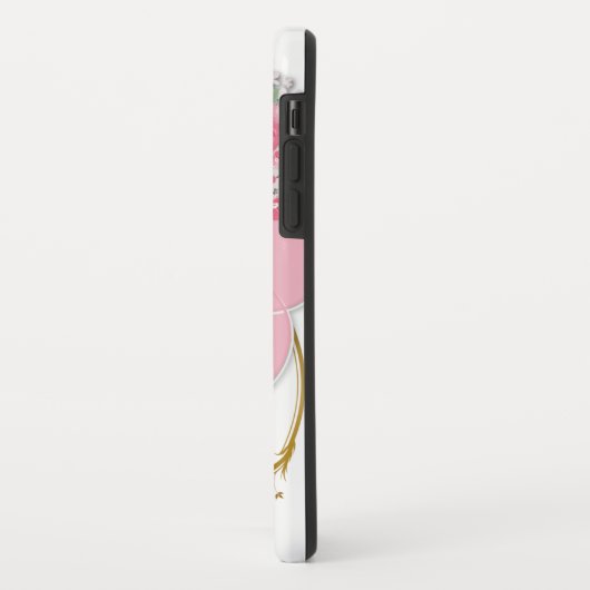 Religieuze Jezus Maagd Mary Pink Roses Case-Mate iPhone Case (Achterkant/links)