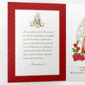 Religieuze Jezus Maagd Mary  Valentijn Drieluik Kaart (Binnenzijde eerst)