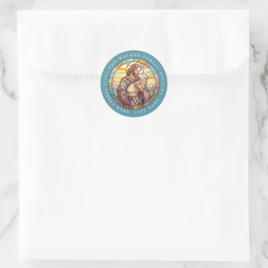 Religieuze Jezus Ronde Stickers (Tas)