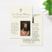 Religieuze Jezus Scripts Funeral Prayer Kaart (Bureau)