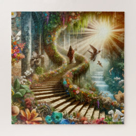 Religieuze Jezus stijgt op naar het Paradijs Legpuzzel