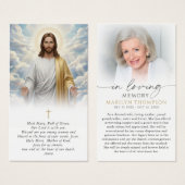 Religieuze Jezus Weesgegroet Gebedskaart Visitekaartje (Voorkant /achterkant)