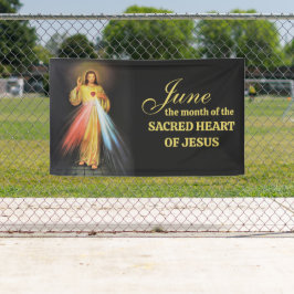 Religieuze juni Heilig Hart van Jezus Spandoek